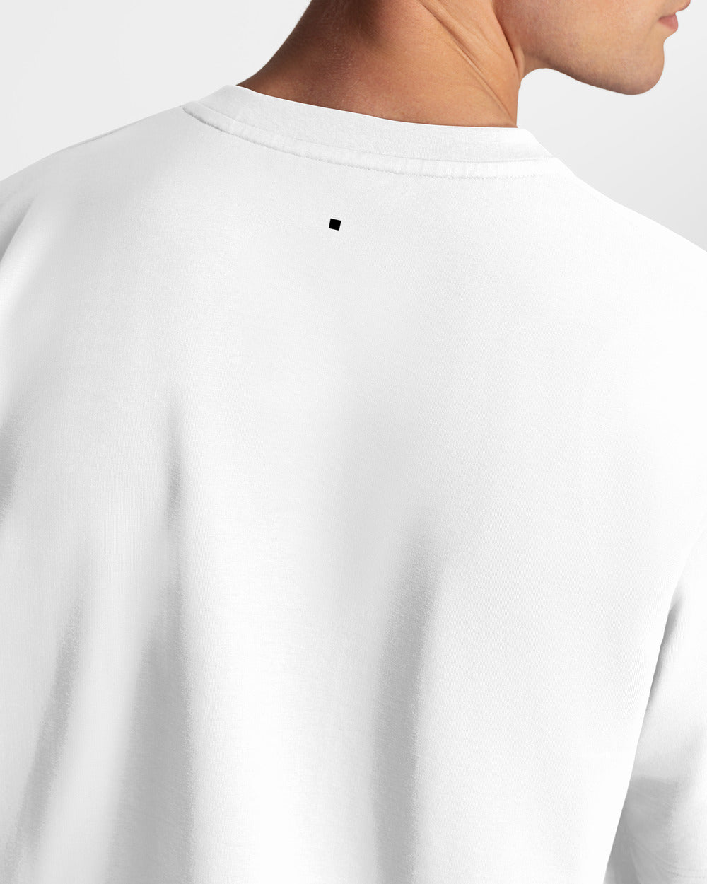 TS 01 Essence Oversized Heavyweight White 2.0 – t-shirt in white stretch cotton, photo 14