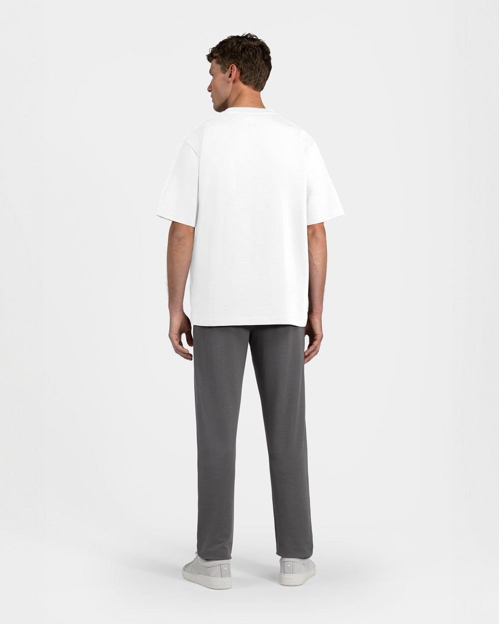 TS 01 Essence Oversized Heavyweight White 2.0 – t-shirt in white stretch cotton, photo 16