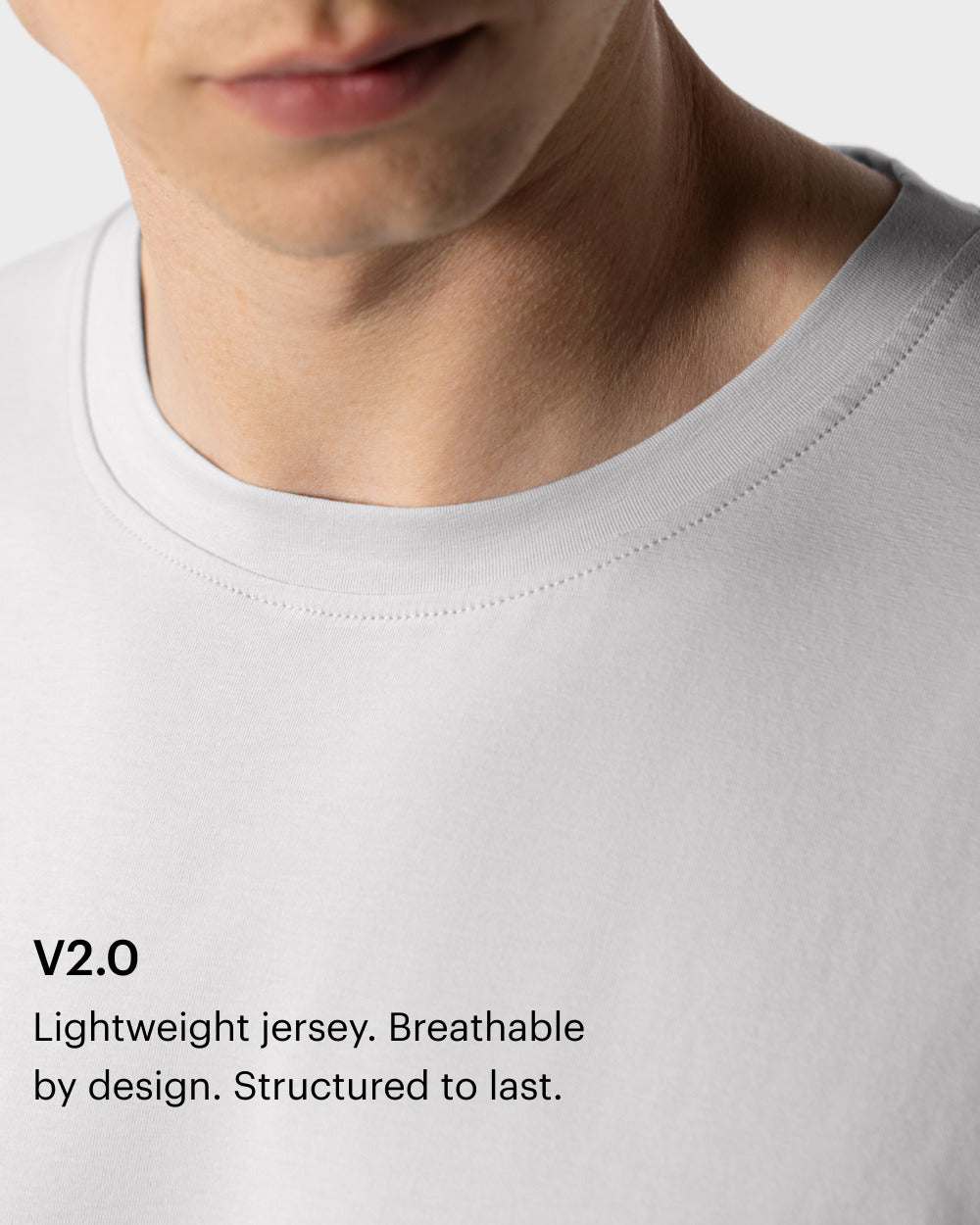 TS 01 Essence Oversized Lightweight Cement Grey 2.0 – t-shirt in grey cotton jersey, photo 6