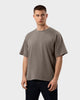 TS 01 Essence Oversized Lightweight Desert Taupe 2.0 – t-shirt in taupe cotton jersey
