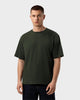 TS 01 Essence Oversized Lightweight Forest Green 2.0 – t-shirt in green cotton jersey