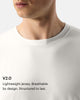 TS 01 Essence Oversized Lightweight Off White 2.0 – t-shirt in white cotton jersey, photo 4