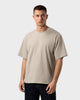 TS 01 Essence Oversized Lightweight Sand 2.0 – t-shirt in beige cotton jersey
