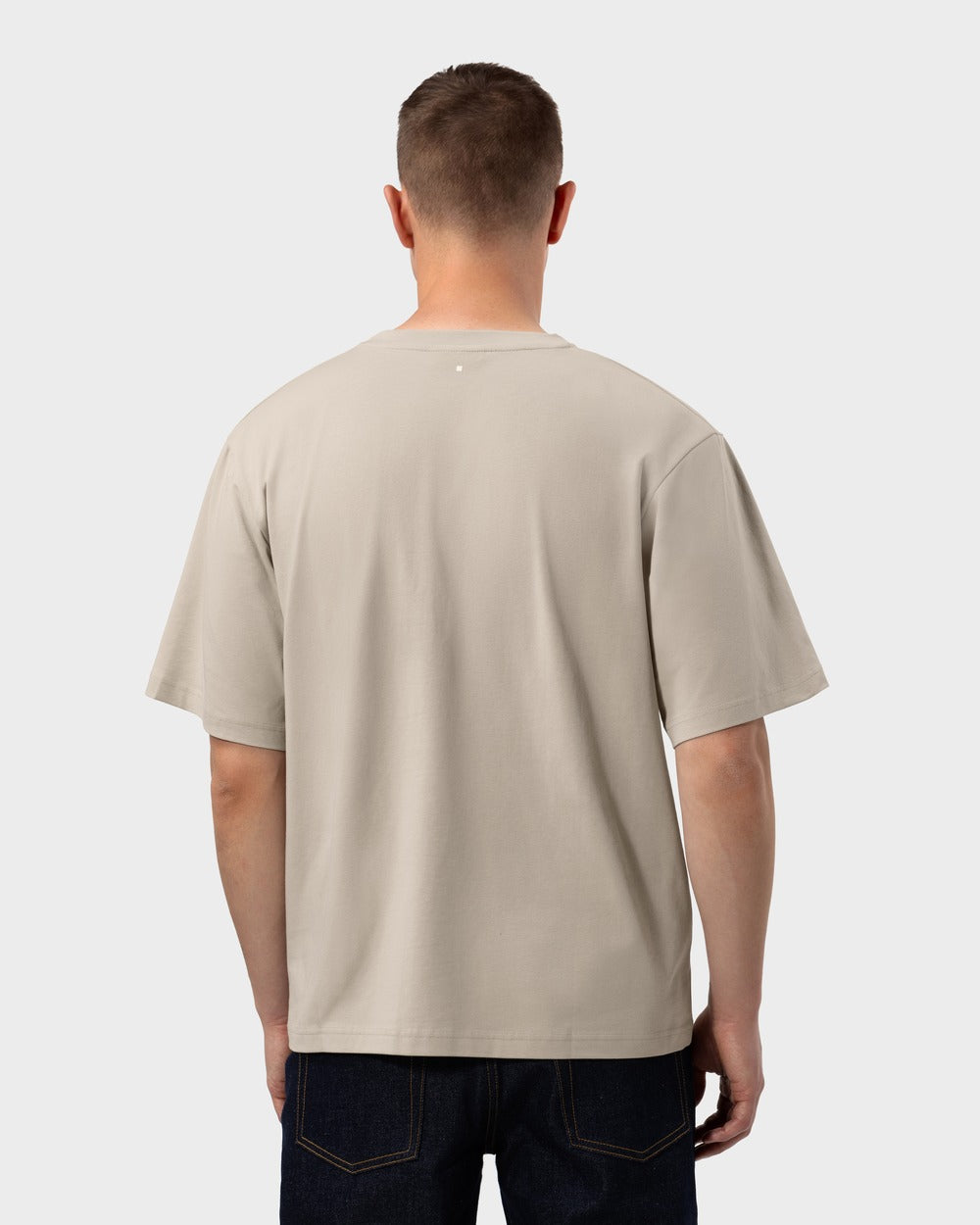 TS 01 – t-shirt in beige cotton jersey