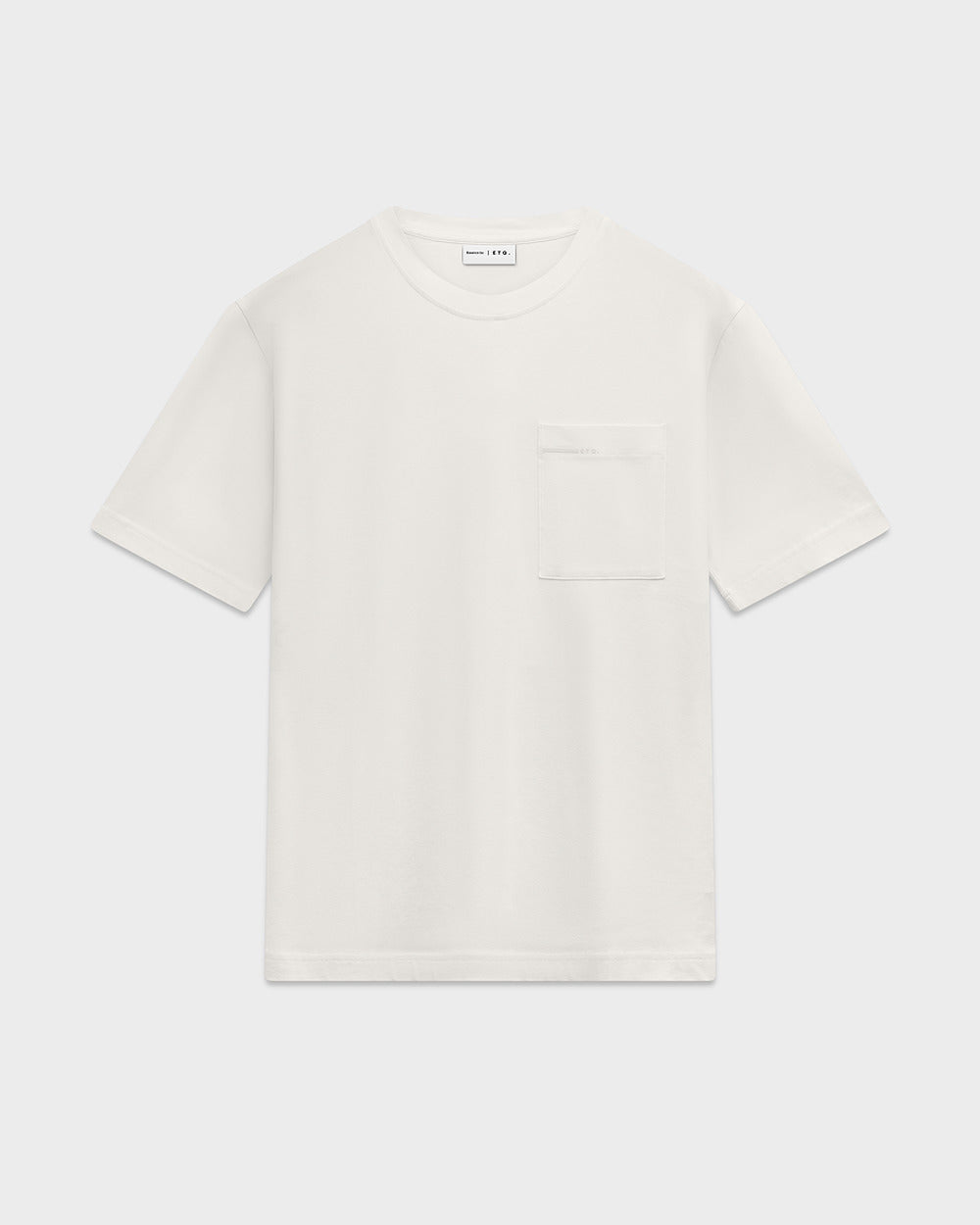 TS 01 Pocket Oversized Lightweight Off White – t-shirt in white cotton jersey