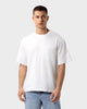 TS 01 Pocket Oversized Lightweight White – t-shirt in white cotton jersey