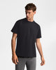 TS 01 Essence Regular Heavyweight Black 2.0 – t-shirt in black stretch cotton
