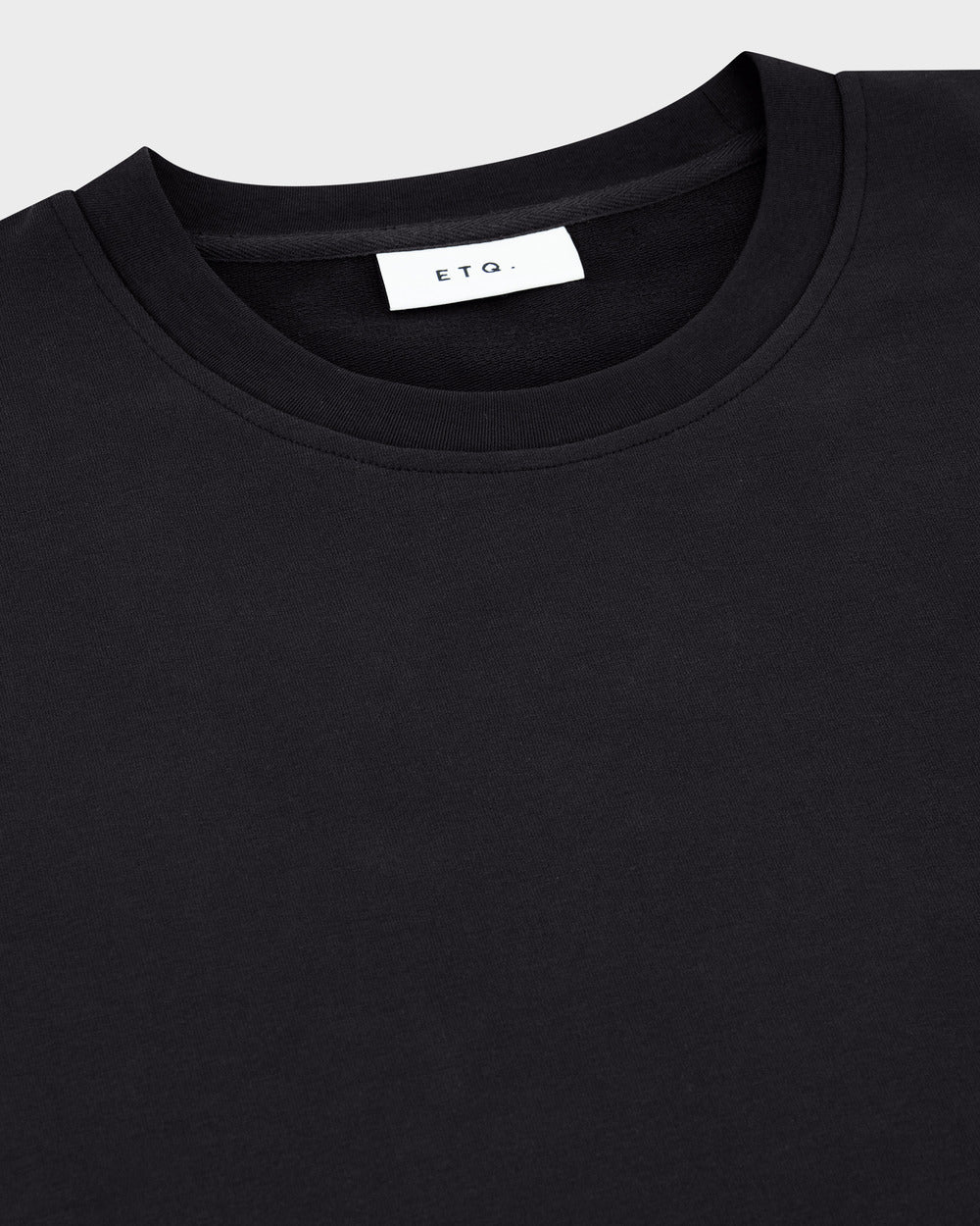 TS 01 Essence Regular Heavyweight Black 2.0 – t-shirt in black stretch cotton, photo 8