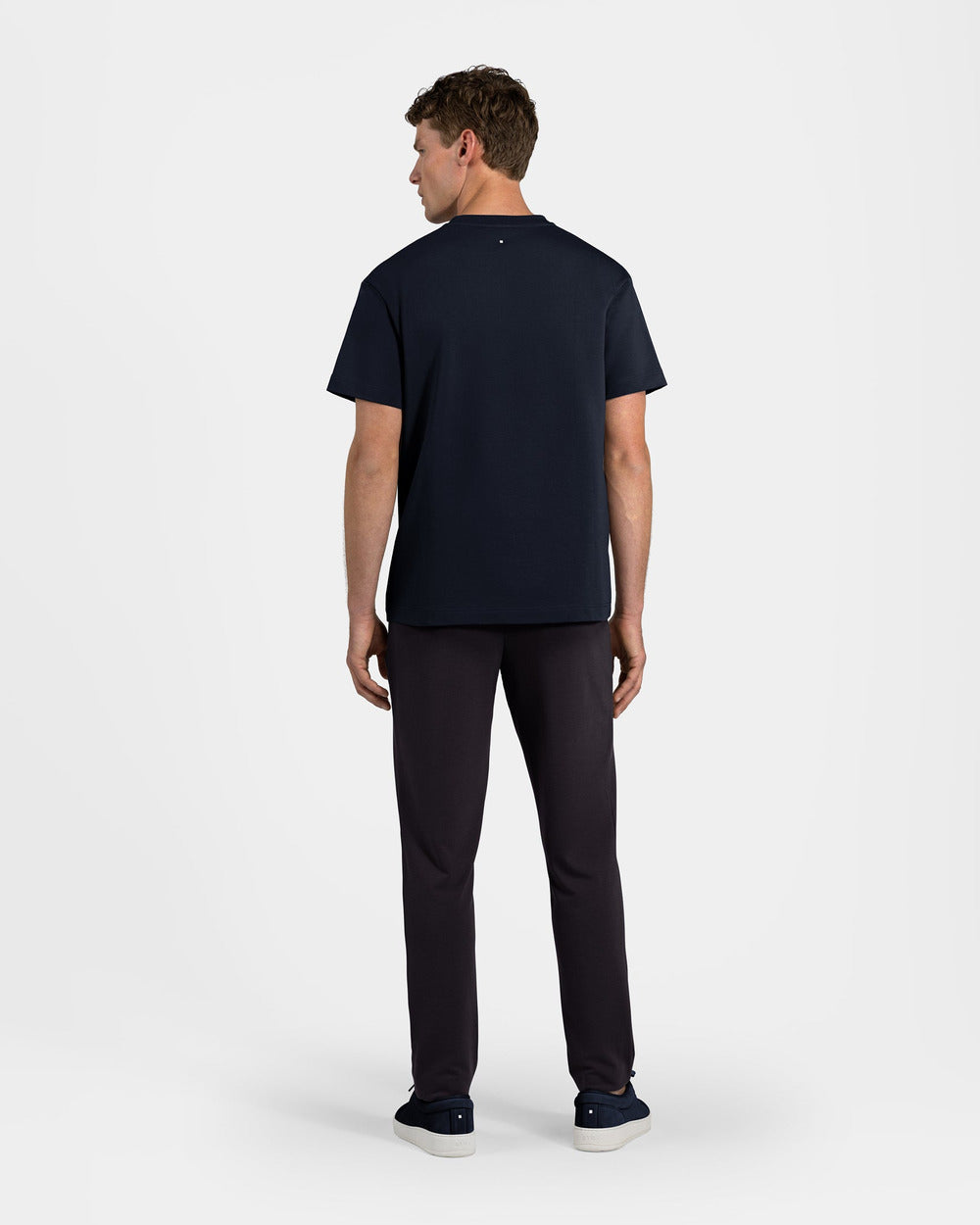 TS 01 Essence Regular Heavyweight Blueberry 2.0 – t-shirt in blue stretch cotton, photo 8