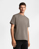 TS 01 Essence Regular Heavyweight Desert Taupe 2.0 – t-shirt in taupe stretch cotton, photo 2