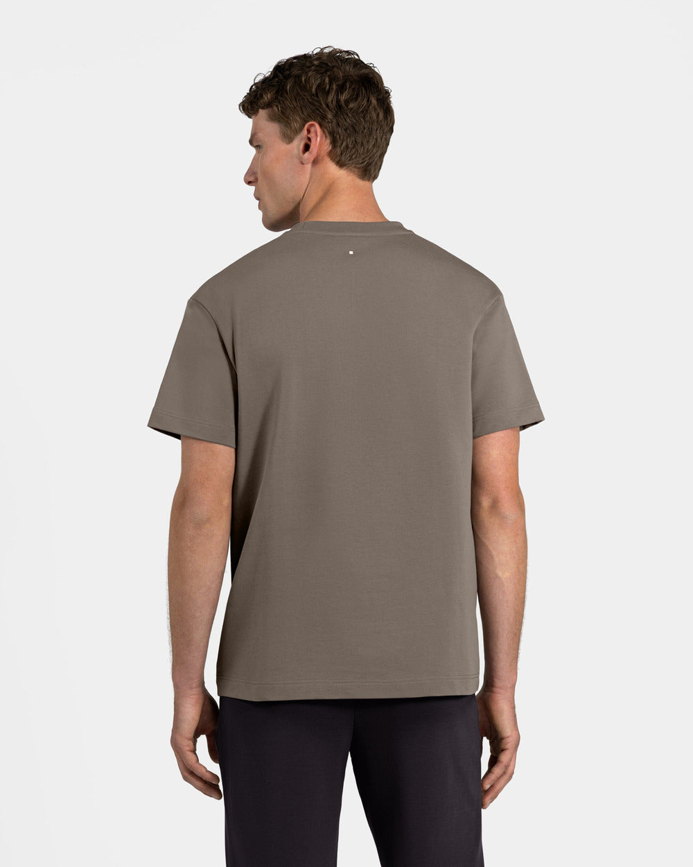 TS 01 Essence Regular Heavyweight Desert Taupe 2.0 – t-shirt in taupe stretch cotton, photo 6