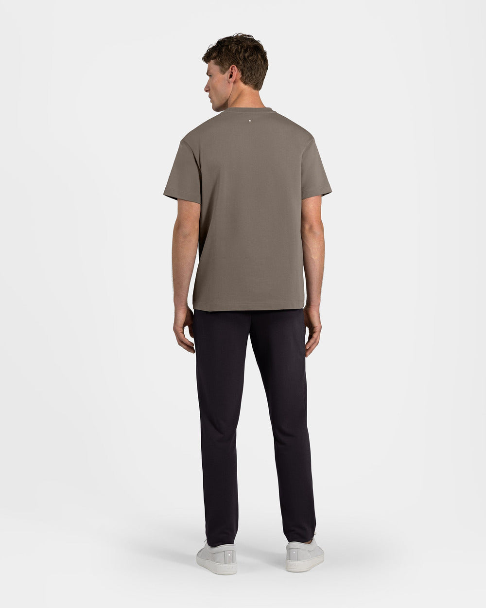 TS 01 Essence Regular Heavyweight Desert Taupe 2.0 – t-shirt in taupe stretch cotton, photo 9