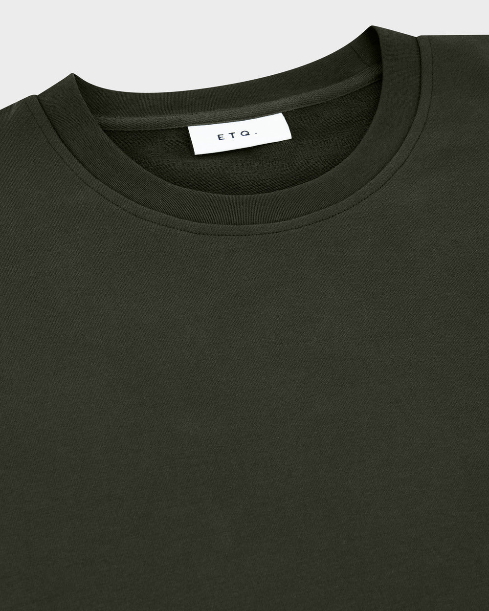 TS 01 Essence Regular Heavyweight Forest Green 2.0 – t-shirt in green stretch cotton, photo 9