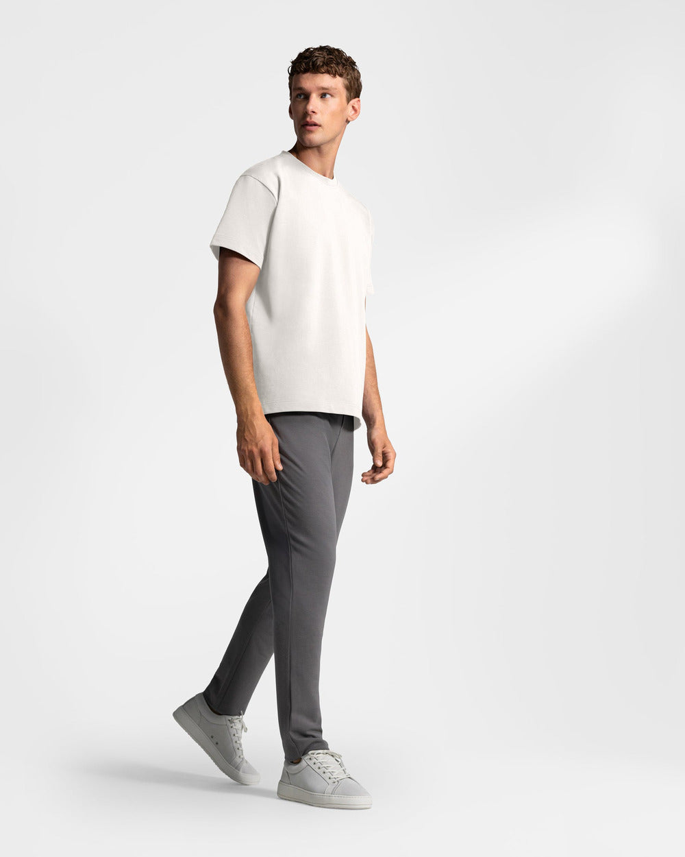 TS 01 Essence Regular Heavyweight Off White 2.0 – t-shirt in white stretch cotton, photo 7