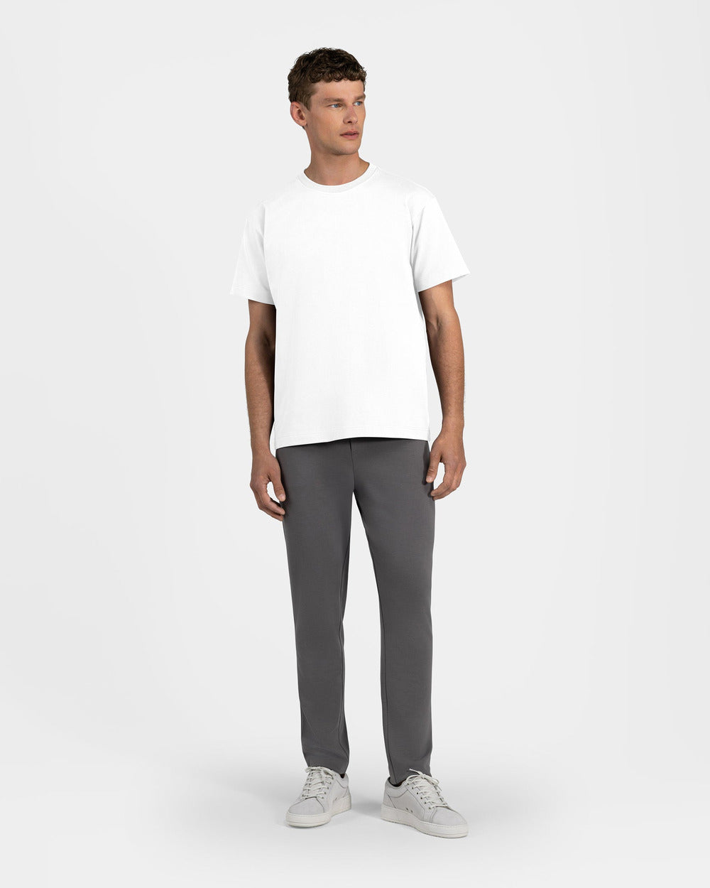 TS 01 Essence Regular Heavyweight White 2.0 – t-shirt in white stretch cotton, photo 9
