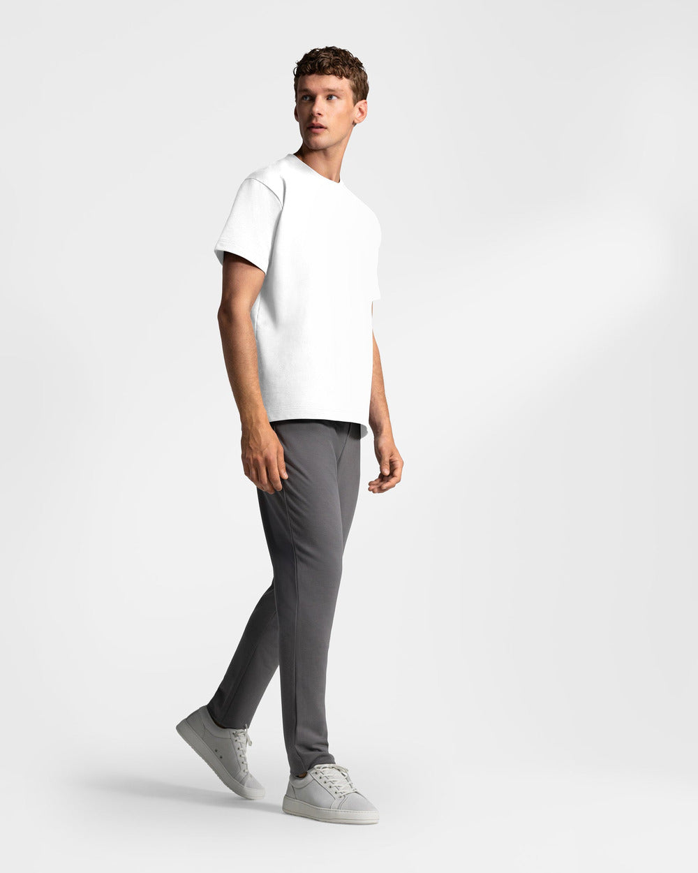 TS 01 Essence Regular Heavyweight White 2.0 – t-shirt in white stretch cotton, photo 10