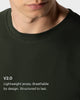 TS 01 Essence Regular Lightweight Forest Green 2.0 – t-shirt in green cotton jersey, photo 4