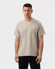 TS 01 Essence Regular Lightweight Sand 2.0 – t-shirt in beige cotton jersey