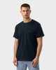 TS 01 Pocket Regular Lightweight Blueberry – t-shirt in blue cotton jersey
