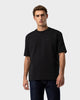 TS 02 Marked Oversized Heavyweight Black – logo t-shirt in black stretch cotton