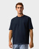 TS 02 Marked Oversized Heavyweight Blueberry – logo t-shirt in blue stretch cotton