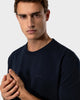 TS 02 Marked Oversized Heavyweight Blueberry – logo t-shirt in blue stretch cotton, photo 3