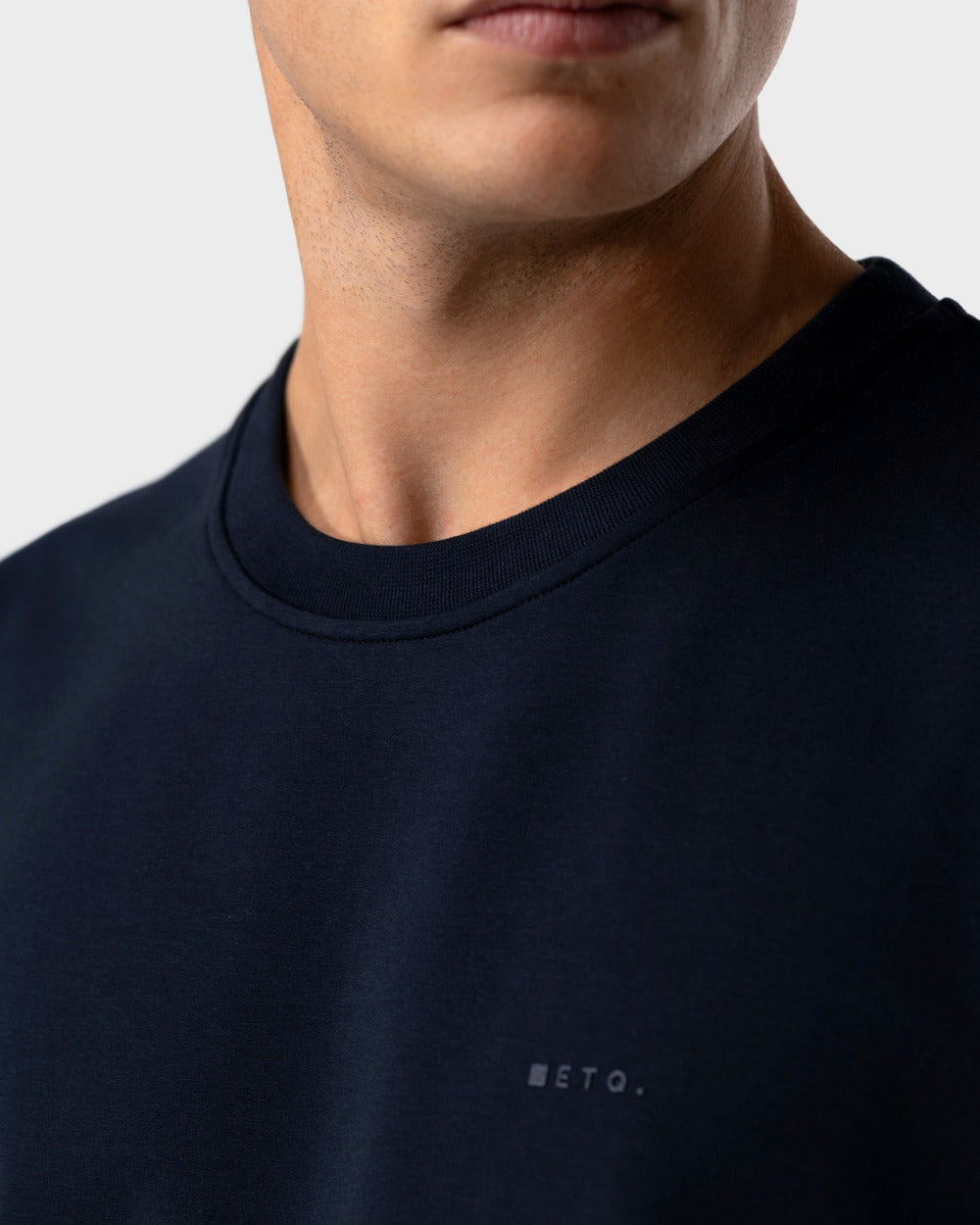 TS 02 Marked Oversized Heavyweight Blueberry – logo t-shirt in blue stretch cotton, photo 6
