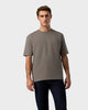 TS 02 Marked Oversized Heavyweight Desert Taupe – logo t-shirt in taupe stretch cotton