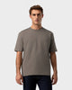 TS 02 Marked Oversized Heavyweight Desert Taupe – logo t-shirt in taupe stretch cotton