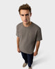 TS 02 Marked Oversized Heavyweight Desert Taupe – logo t-shirt in taupe stretch cotton, photo 3