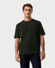 TS 02 Marked Oversized Heavyweight Forest Green – logo t-shirt in green stretch cotton
