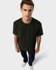 TS 02 Marked Oversized Heavyweight Forest Green – logo t-shirt in green stretch cotton, photo 3