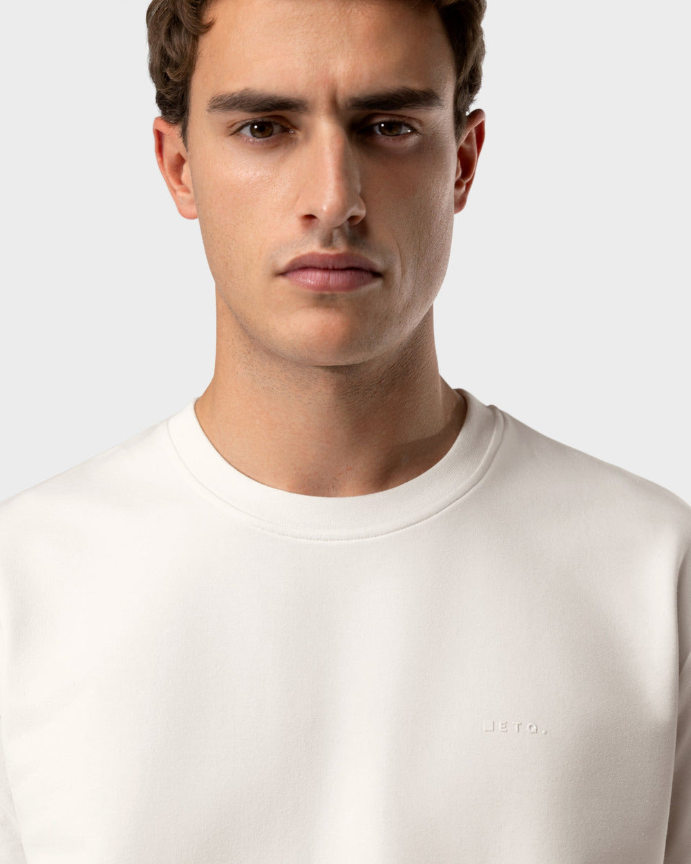 TS 02 Marked Oversized Heavyweight Off White – logo t-shirt in white stretch cotton, photo 3