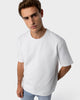 TS 02 Marked Oversized Heavyweight White – logo t-shirt in white stretch cotton