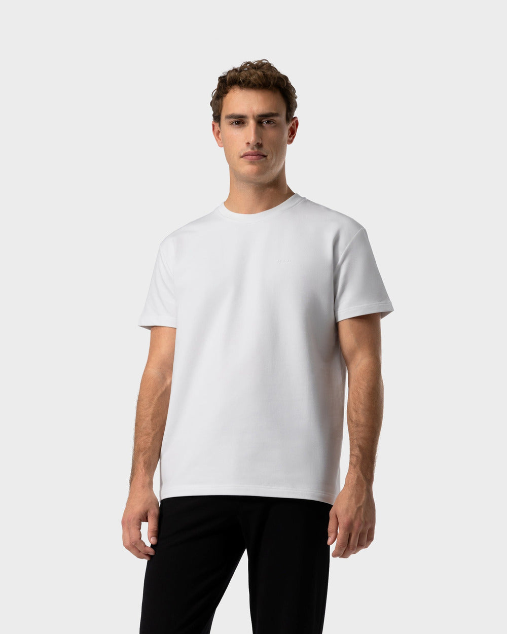 TS 02 Marked Regular Heavyweight – logo t-shirts in stretch cotton