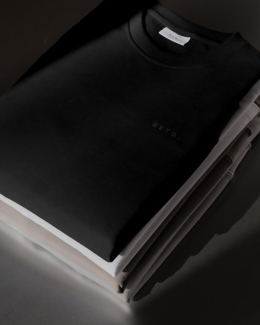 TS 02 Marked – logo t-shirt in black stretch cotton