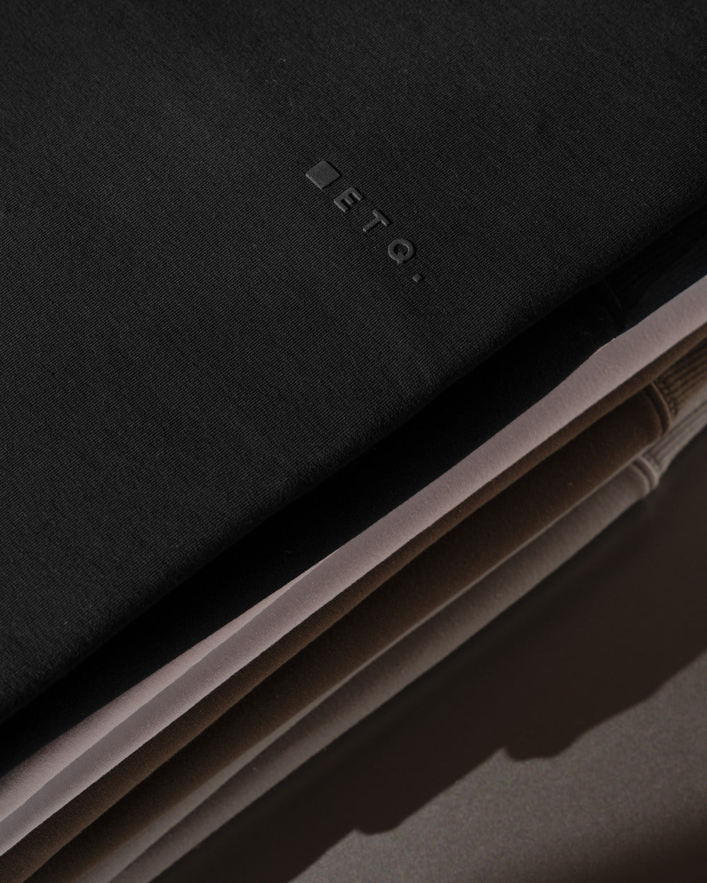 TS 02 Marked – logo t-shirt in black stretch cotton