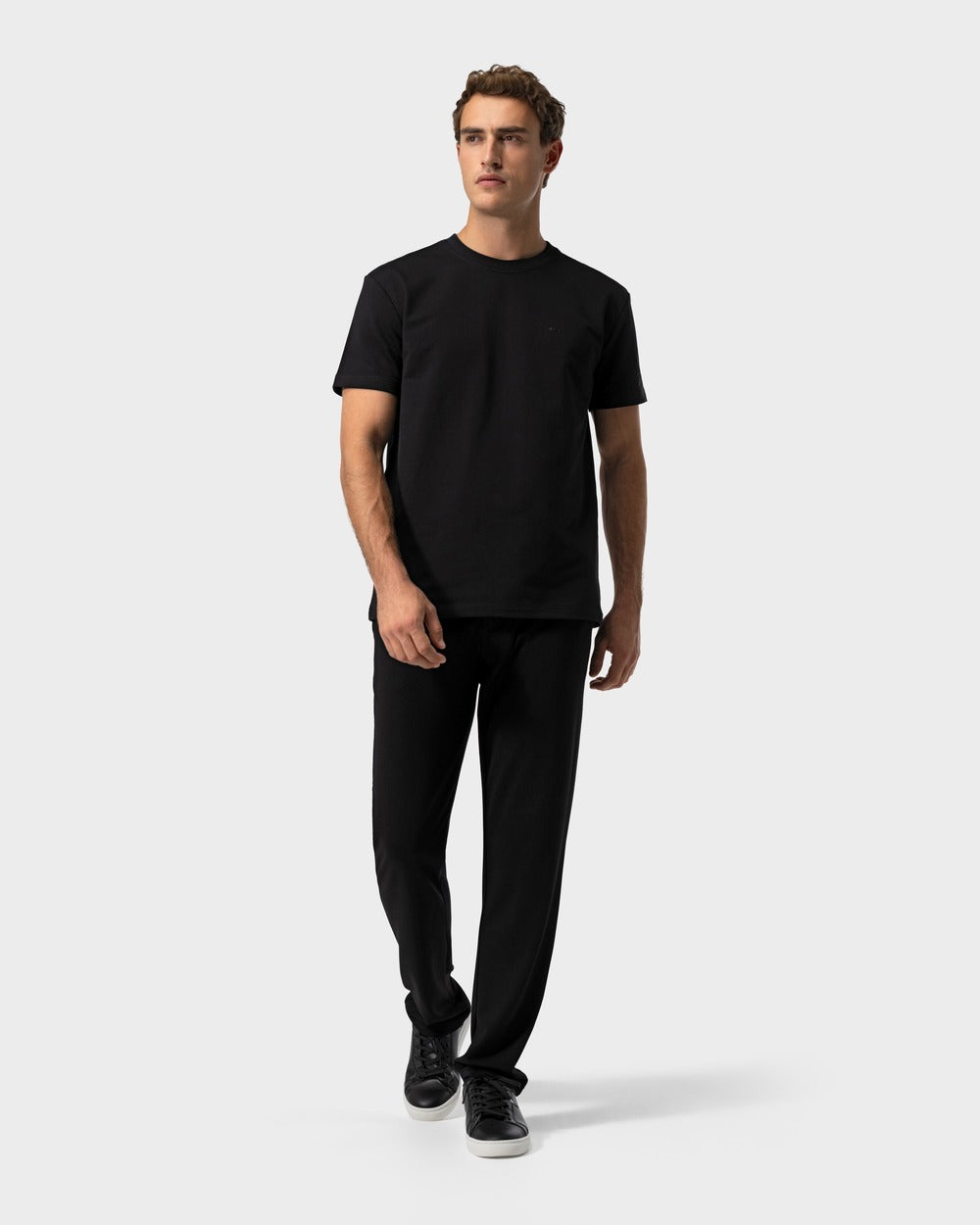 TS 02 Marked Regular Heavyweight Black – logo t-shirt in black stretch cotton, photo 8