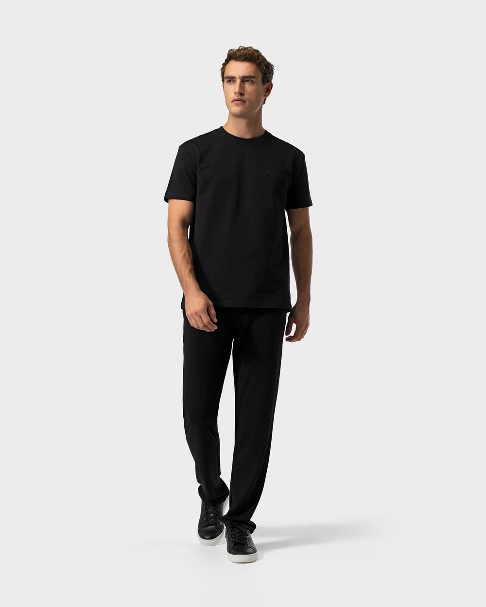 TS 02 Marked Regular Heavyweight Black – logo t-shirt in black stretch cotton, photo 8