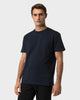 TS 02 Marked Regular Heavyweight Blueberry – logo t-shirt in blue stretch cotton, photo 7