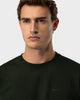 TS 02 Marked Regular Heavyweight Forest Green – logo t-shirt in green stretch cotton, photo 3