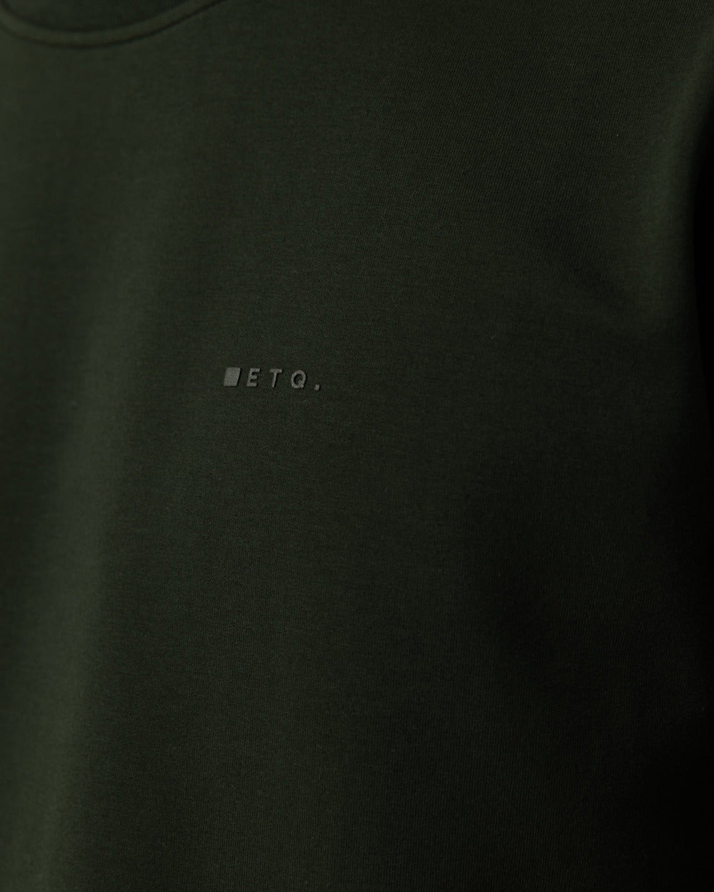 TS 02 Marked Regular Heavyweight Forest Green – logo t-shirt in green stretch cotton, photo 4