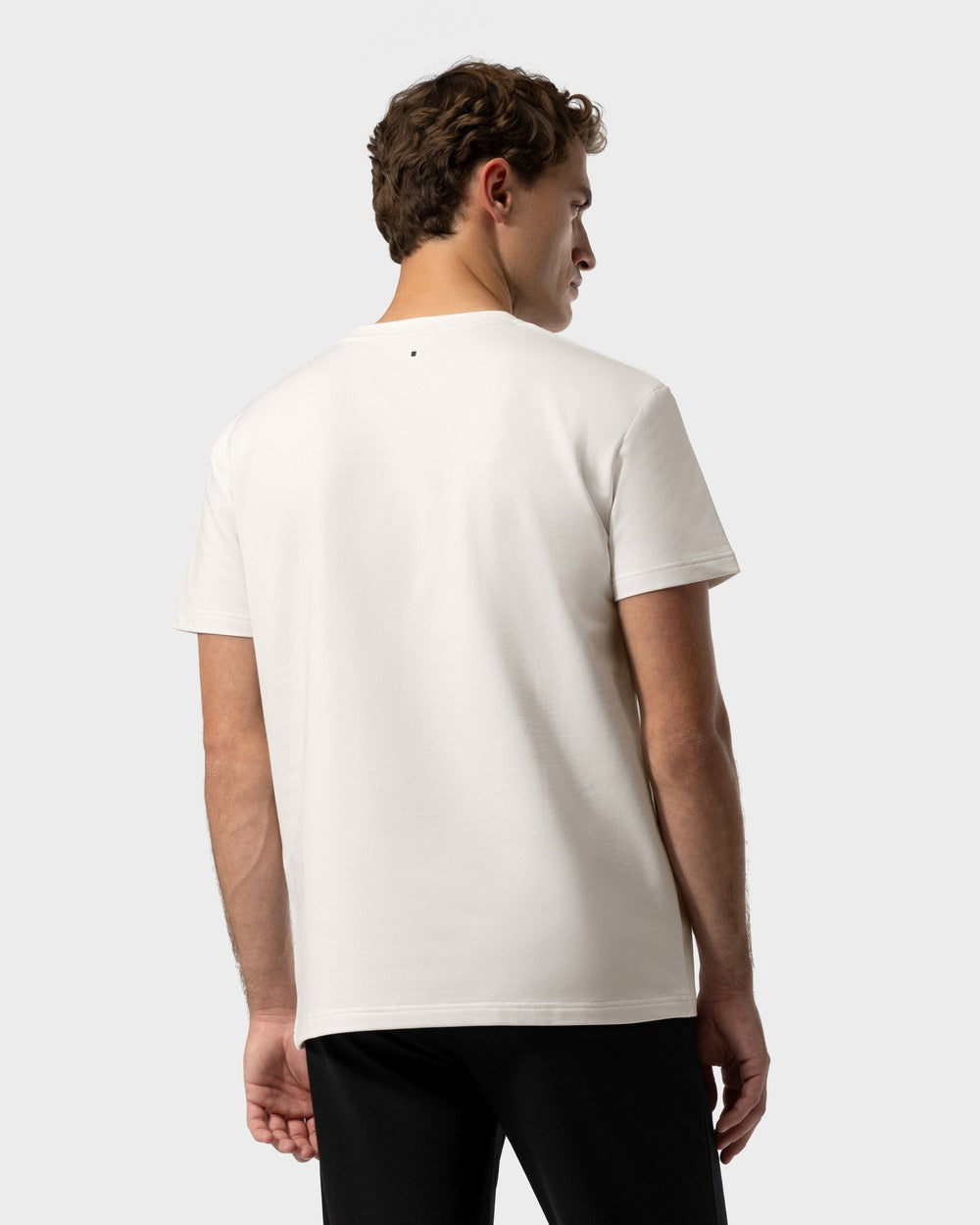 TS 02 Marked Regular Heavyweight Off White – logo t-shirt in white stretch cotton, photo 8