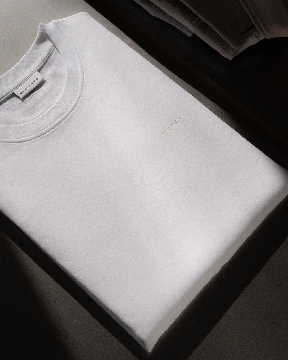 TS 02 Marked – logo t-shirt in white stretch cotton