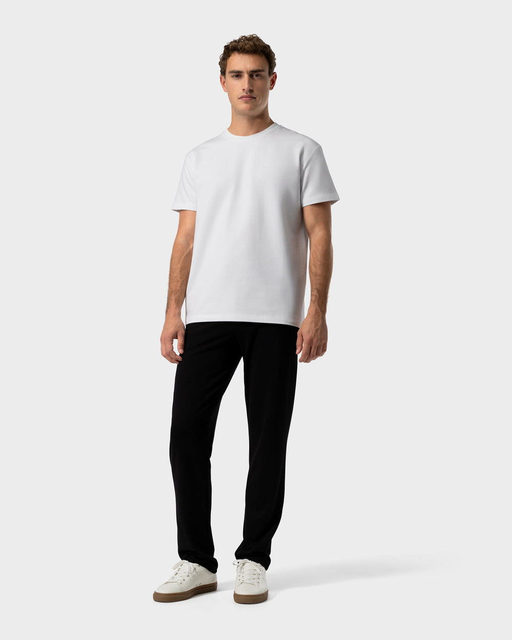 TS 02 Marked Regular Heavyweight White – logo t-shirt in white stretch cotton, photo 8