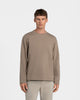 TS 03 Essence Long Sleeve Desert Taupe – long sleeve t-shirt in taupe cotton fleece, photo 2