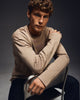 TS 03 Essence Long Sleeve Desert Taupe – long sleeve t-shirt in taupe cotton fleece, photo 3