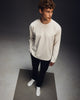 TS 03 Essence Long Sleeve Off White – long sleeve t-shirt in white cotton fleece, photo 3