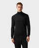 SW 06 Tailored Turtleneck Black – turtleneck sweater in black merino wool