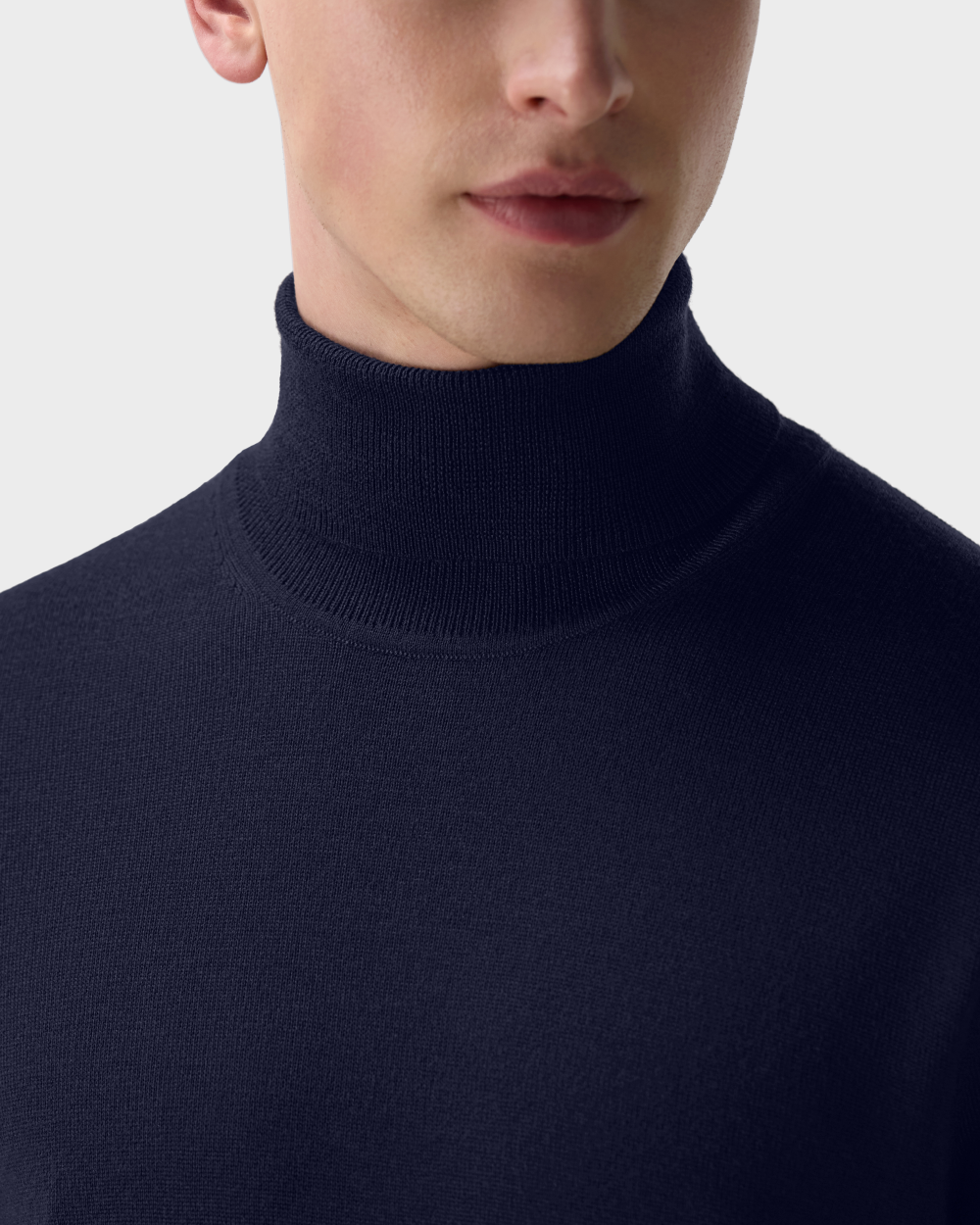 SW 06 Tailored Turtleneck Blueberry